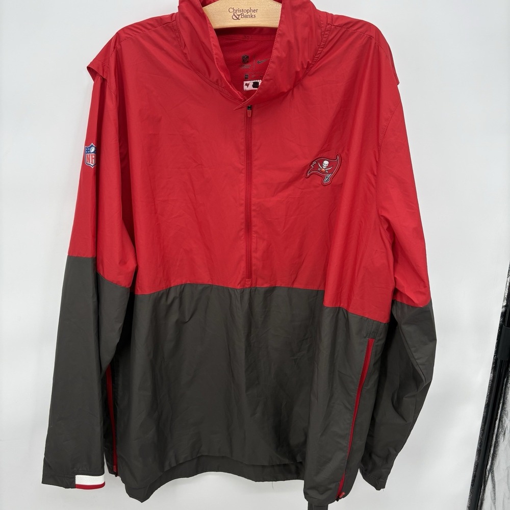 Tampa Bay Buccaneers Jacket Men 3XL Full Zip On Field‎ Staff Issue Nike Core X